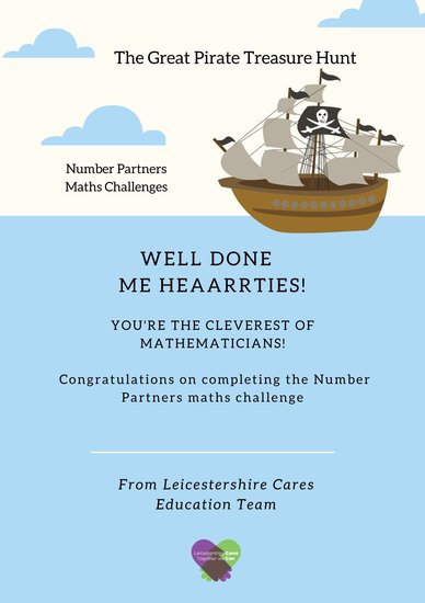 NP Maths challenge Great Pirate Treasure Hunt certificate.jpg