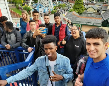 Drayton Manor waiting for a ride.jpg